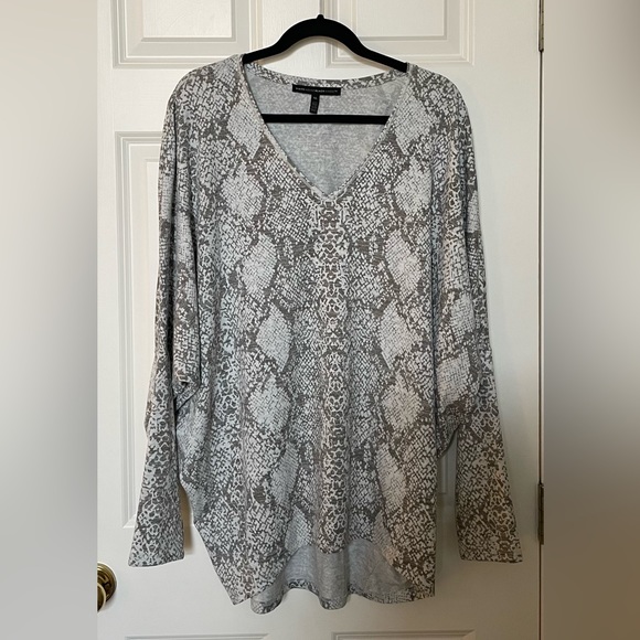 White House Black Market Tops - Snake Print Tunic